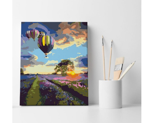 Набор для рисования по номерам 40*50 "Воздушные шары" ECO(без коробки) 1127