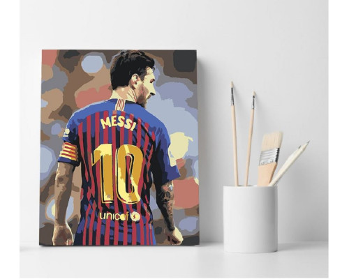 Set pictură pe numere 40*50 "Messi" ECO(fara cutie) 2984