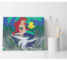 Набор для рисования по номерам 40*50 "Русалочка" ECO(без коробки) 3492