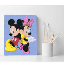 Set pictură pe numere 40*50 "Mickey si Minnie Mouse" ECO(fara cutie) 3553