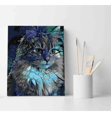 Set pictură pe numere 40*50 "Pisica viselor" ECO(fara cutie) 3584