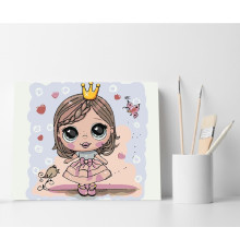 Set pictură pe numere 40*50 "Mică prințesă" ECO(fara cutie) 4130
