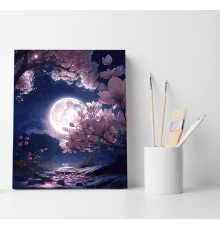 Set pictură pe numere 40*50 "Visul sakurei" ECO(fara cutie) 4221
