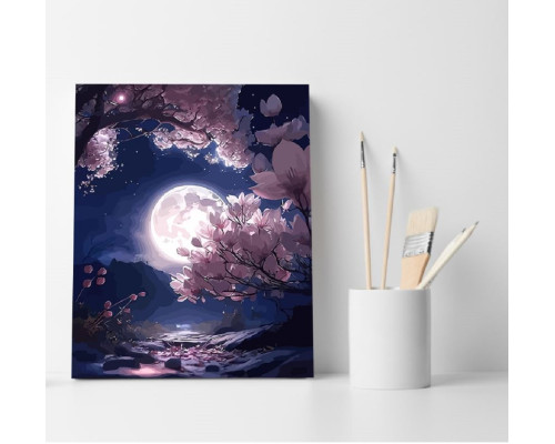 Set pictură pe numere 40*50 "Visul sakurei" ECO(fara cutie) 4221