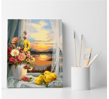 Set pictură pe numere 40*50 "Aromа gutuilor la apus" ECO(fara cutie) 4332