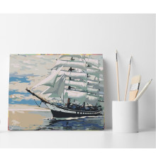 Set pictură pe numere 40*50 "Cu toate pânzele susl" ECO(fara cutie) 4581