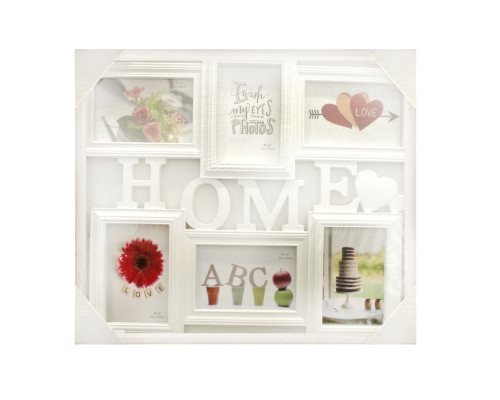 Set rame 6 foto 49*41,5cm, HOME, alb, BH1701-1 (12) Set rame 6 foto 49*41,5cm, HOME, alb, BH1701-1 (12)