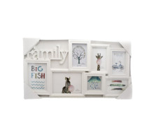 Foto colaj Family, alb-auriu, 7 foto, 64*33,5cm, BH1707 (12)