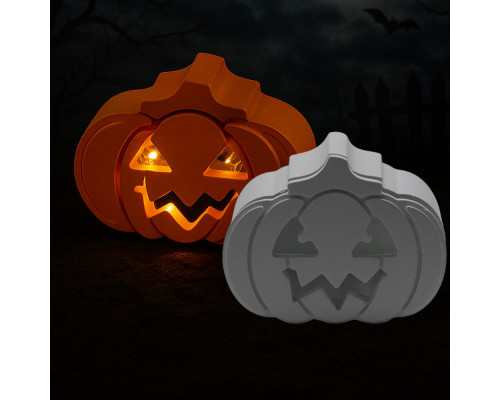 Гипсовая фигурка "Тыква Хэллоуина" 2 детали, 7*10*3cm. CM*