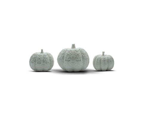 Set figurine din gips "Dovleac" 3 piese, h 3, h 4, h 3cm. CM*