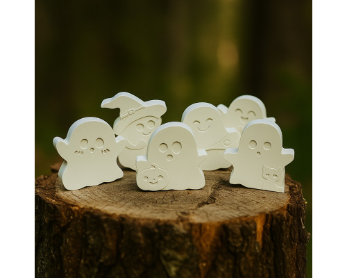 Набор гипсовых фигурок "Призрак" 6 детали, h 6.5cm. CM*