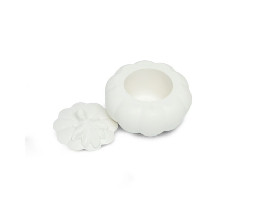 Гипсовая фигурка баночка с крышкой "Тыква" 2 детали, h 6cm. CM*