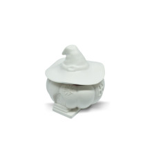 Figurina din gips borcanas cu capac "Dovleac cu palarie" 2 piese, h 9cm. CM*