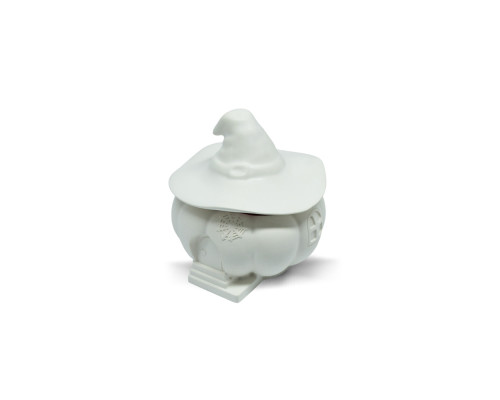 Figurina din gips borcanas cu capac "Dovleac cu palarie" 2 piese, h 9cm. CM*