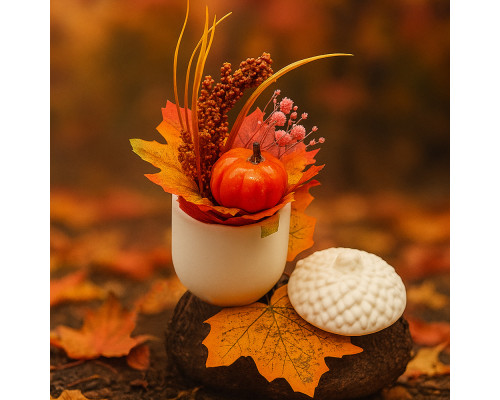 Гипсовая фигурка баночка с крышкой "Желудь" 2 детали, h 11.5cm. CM*