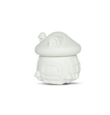 Figurina din gips borcanas cu capac "Ciuperca" 2 piese, h 9cm. CM*