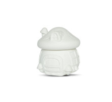 Figurina din gips borcanas cu capac "Ciuperca" 2 piese, h 9cm. CM*