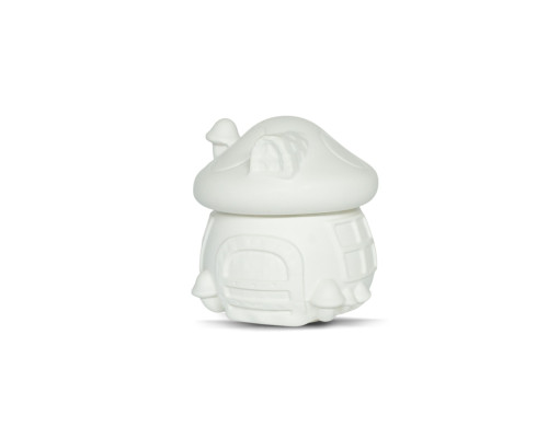 Figurina din gips borcanas cu capac "Ciuperca" 2 piese, h 9cm. CM*