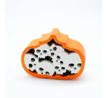 Set creatie cu figurina din gips "Dovleac de Halloween" (craniu), 2 piese, 7*10*3cm. CM*
