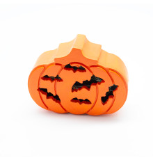 Set creatie cu figurina din gips "Dovleac de Halloween" (liliac), 2 piese, 7*10*3cm. CM*