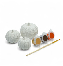 Set creatie cu figurine din gips "Dovleac" 3 piese, h 3, h 4, h 5cm. CM*3131