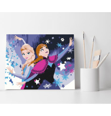 Набор для рисования по номерам 30*40 "Эльза и Анна" ECO(без коробки)1327