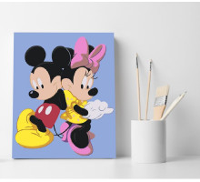 Set pictură pe numere 30*40 "Mickey si Minnie Mouse" ECO(fara cutie) 3553