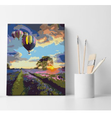 Set pictură pe numere 30*40 "Zborul baloanelor"ECO(fara cutie) 1127