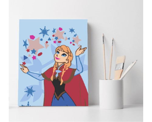 Set pictură pe numere 30*40 "Anna din Arendelle" ECO(fara cutie) 1322