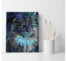 Набор для рисования по номерам 30*40 "Лунный кот" ECO(без коробки) 3584