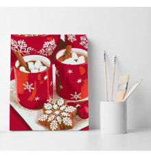 Set pictură pe numere 30*40 "Cacao de iarnă" ECO(fara cutie) 4594