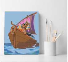 Набор для рисования по номерам 30*40 "Scooby Doo" ECO(без коробки) 3561