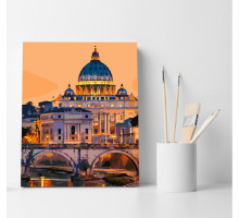 Набор для рисования по номерам 30*40 "Basilica di San Pietro" ECO(без коробки) 4455