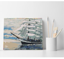 Набор для рисования по номерам 30*40 "На всех парусах" ECO(без коробки) 4581
