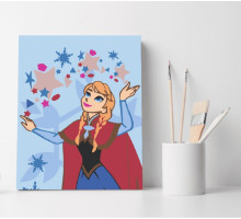 Set pictură pe numere 30*40 "Anna din Arendelle" 1322
