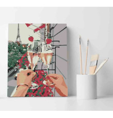 Set pictură pe numere 30*40 "Toast la Paris" 3422