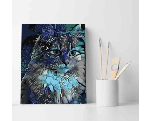 Набор для рисования по номерам 30*40 "Лунный кот" 3584