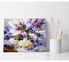 Set pictură pe numere 30*40 "Buchet de liliac" 4215