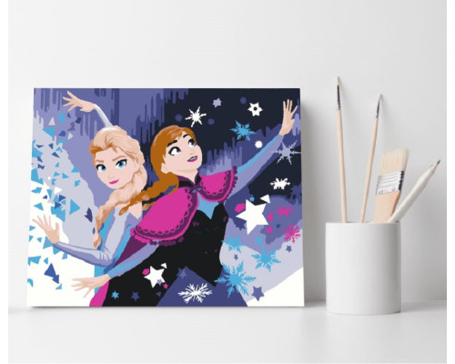 Set pictură pe numere 40*50 "Elsa și Anna" 1327