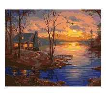 Set pictură pe numere 40*50 "La apusul zilei" 3715