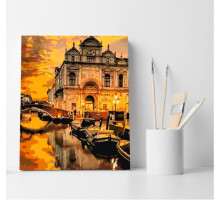 Set pictură pe numere 40*50 "Cerul de aur al Veneției" 4434