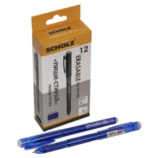Ручка гелевая "пиши-стирай"0.7mm синяя, Erasable, 3002-6SCH, SCHOLZ (12/144)
