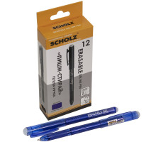Pix cu gel "scrie-sterge" 0,7mm albastru, Erasable, 3002-6SCH, SCHOLZ (12/144)