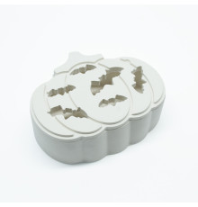 Гипсовая фигурка "Тыква Хэллоуина" (летучая мышь), 2 детали, 7*10*3cm. CM*