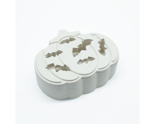 Гипсовая фигурка "Тыква Хэллоуина" (летучая мышь), 2 детали, 7*10*3cm. CM*