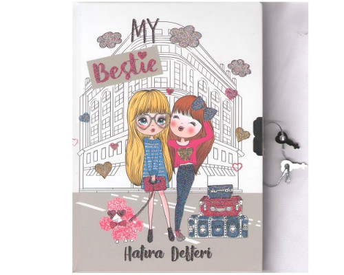 Carnet A5 pentru copii cu lacăt, DEFNE