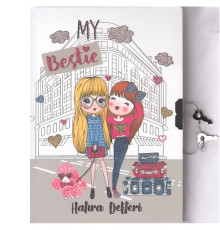 Carnet A5 pentru copii cu lacăt, p/u fete DEFNE