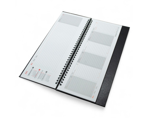 Planificator pe spirala, negru, bumvenil 2026 30*14