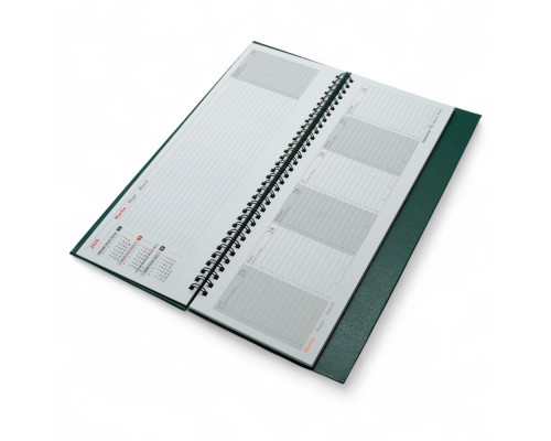 Planificator pe spirala, verde, bumvenil 2026 30*14
