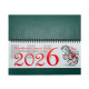 Planificator pe spirala, verde, bumvenil 2026 30*14